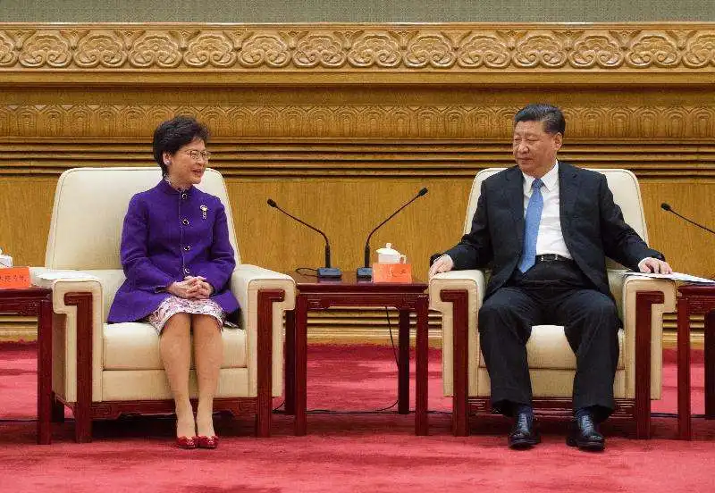 carrie lam xi jinping 3