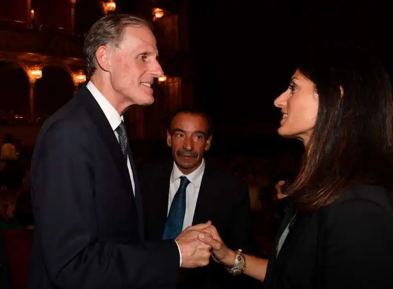 christian masset saluta la sindaca virginia raggi  foto di bacco