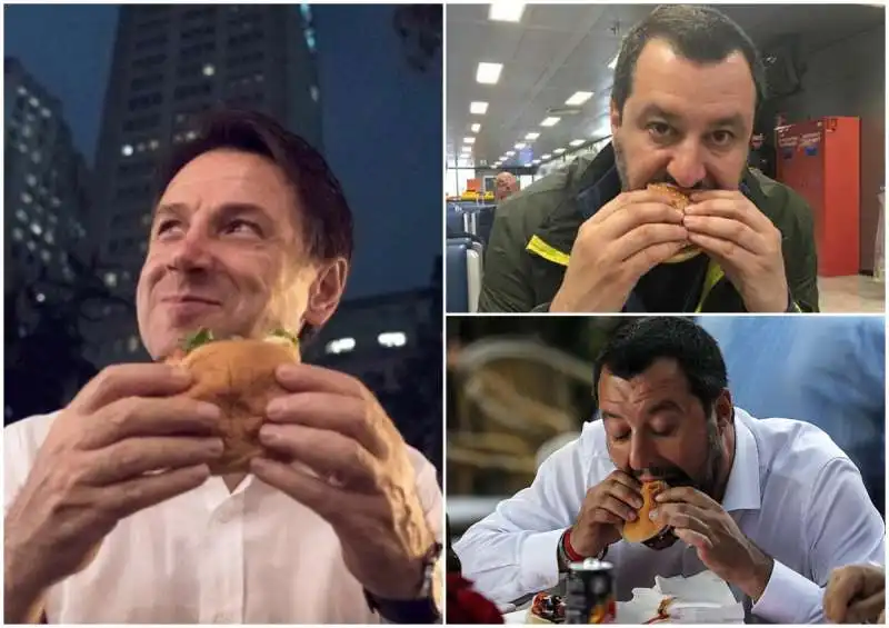 giuseppe conte salvini hamburger