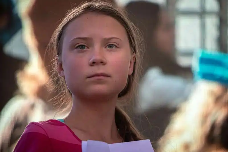 greta thunberg durante la marcia per il clima a new york 3