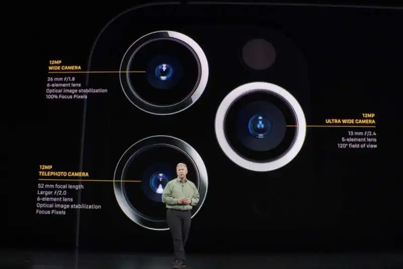 il comparto fotografico dell'iphone 11 pro 2