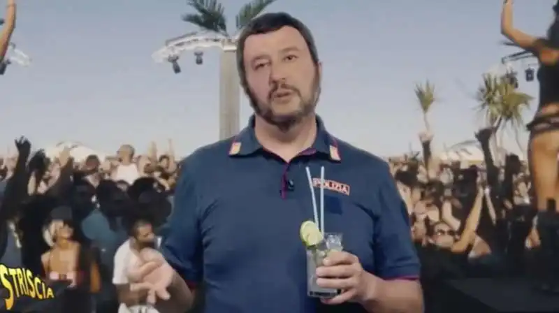 il deepfake di matteo salvini al papeete by striscia la notizia 3