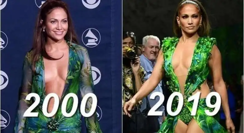 JENNIFER LOPEZ E IL JUNGLE DRESS DI VERSACE 5