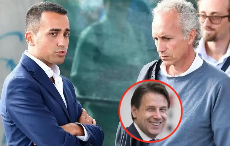 LUIGI DI MAIO MARCO TRAVAGLIO GIUSEPPE CONTE