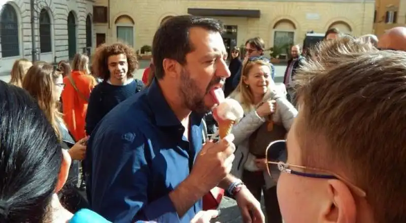 matteo salvini  gelato