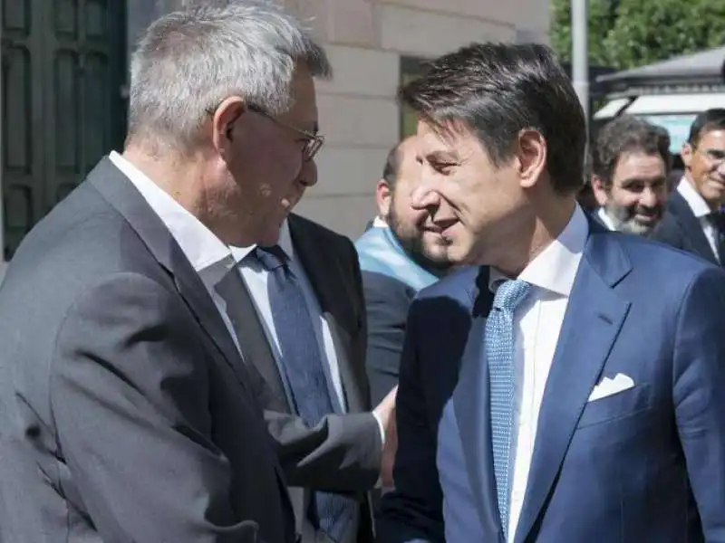 MAURIZIO LANDINI GIUSEPPE CONTE 