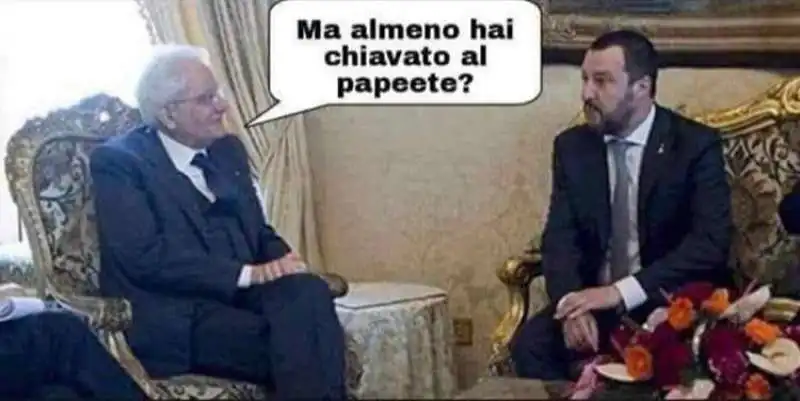 meme sull'incontro tra sergio mattarella e matteo salvini 