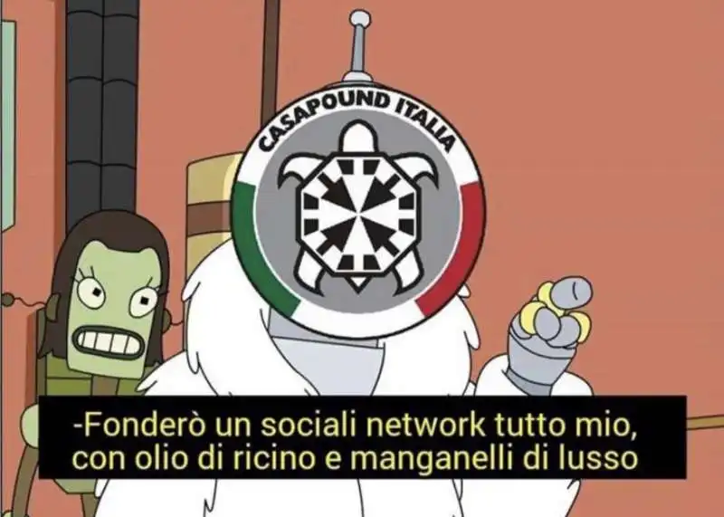 MEME SULLA CANCELLAZIONE DEGLI ACCOUNT FACEBOOK DI CASAPOUND