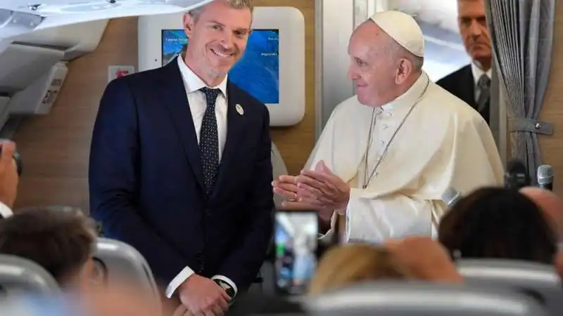 papa francesco bergoglio con matteo bruni