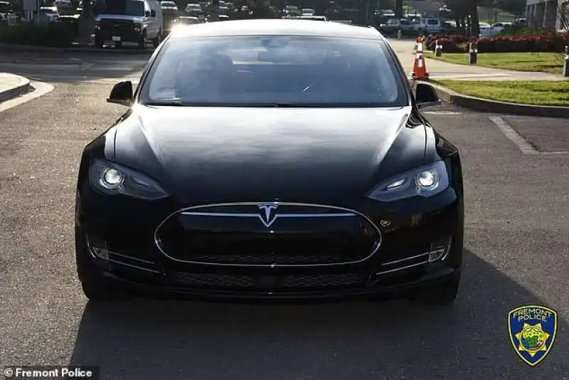 tesla della polizia in california