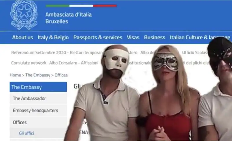 AMBASCIATA ITALIANA A BRUXELLES E SCAMBISTI