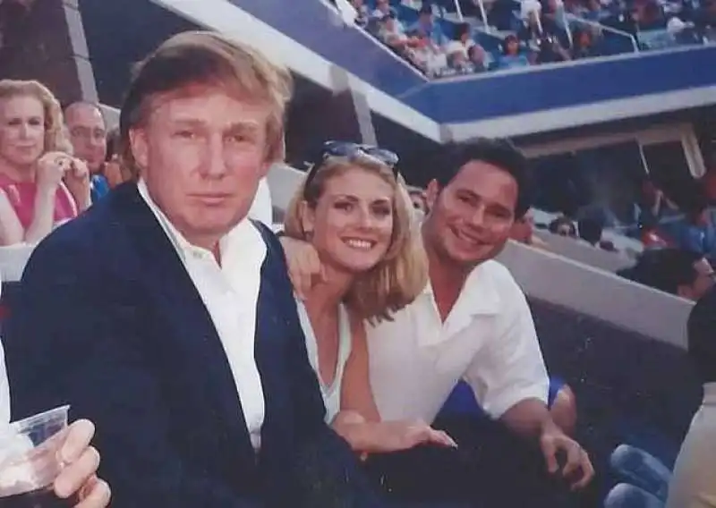 donald trump, amy dorris e l'ex fidanzato jason binn 