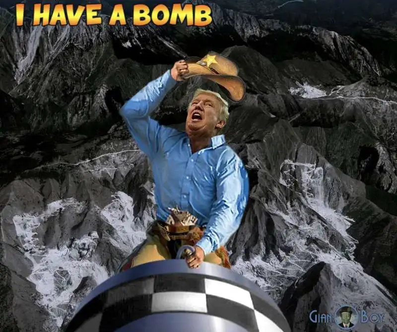 DONALD TRUMP E LA BOMBA NUCLEARE BY GIANBOY