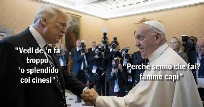 donald trump e papa francesco by osho