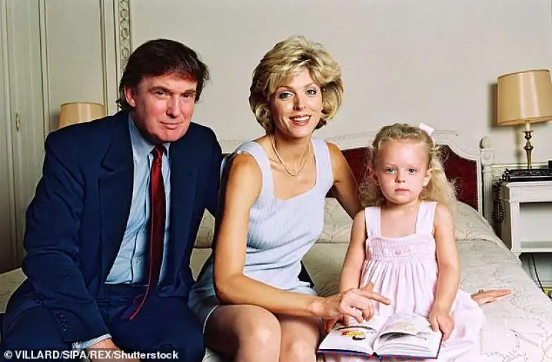 donald trump, marla maples e tiffany