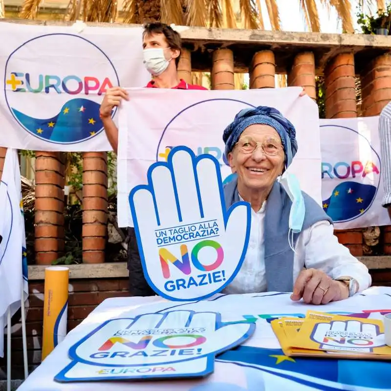 EMMA BONINO – NO AL REFERENDUM SUL TAGLIO DEI PARLAMENTARI