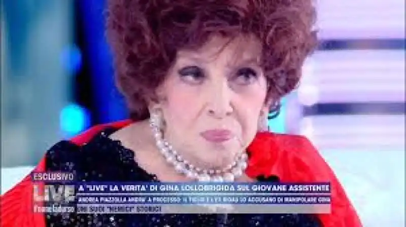 gina lollobrigida a live non e' la d'urso 3