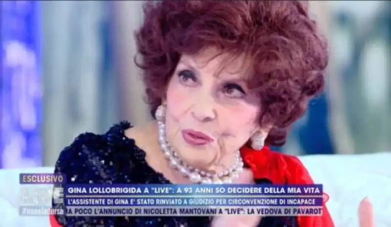 gina lollobrigida a live non e' la d'urso 7