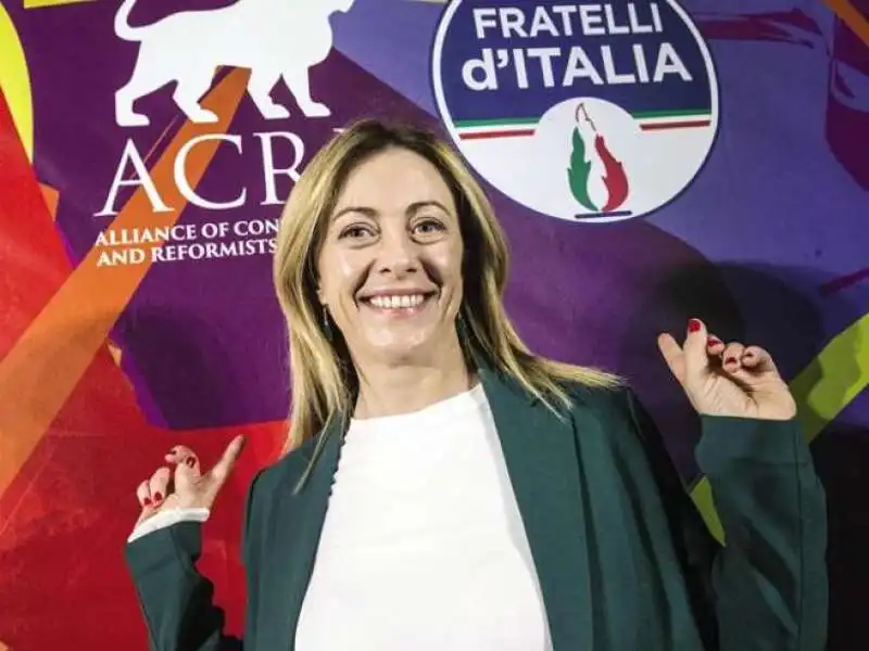 GIORGIA MELONI - PARTITO CONSERVATORI E RIFORMISTI EUROPEI 