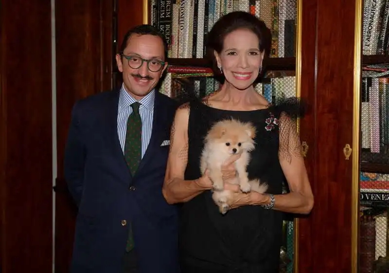 il marchese andrea la spina della cimarra sacconi di montalto con marisela federici e frida  foto di bacco