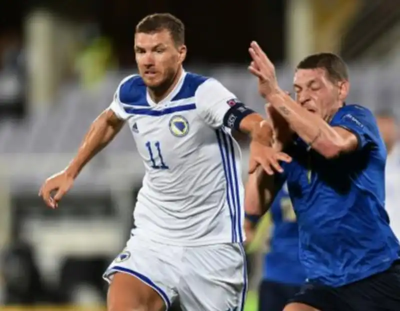 italia bosnia dzeko belotti