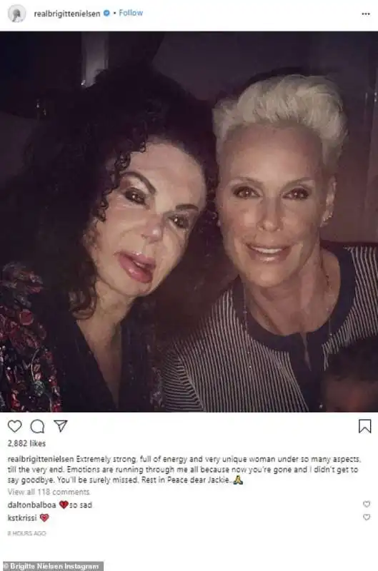 jackie stallone e brigitte nielsen