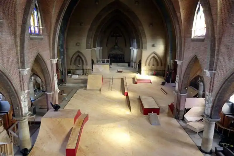 la chiesa di arnhem diventata skatepark