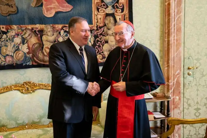 mike pompeo con parolin 