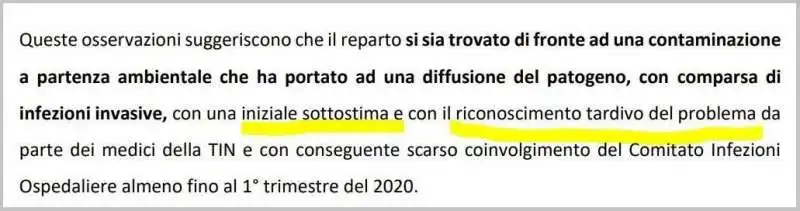 RELAZIONE SUL BATTERIO KILLER ALL'OSPEDALE BORGO TRENTO DI VERONA 