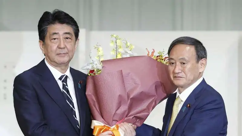 shinzo abe  yoshihide suga