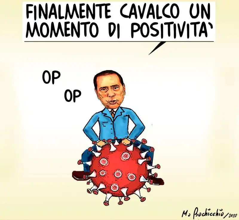 SILVIO BERLUSCONI POSITIVO AL CORONAVIRUS BY BOCHICCHIO