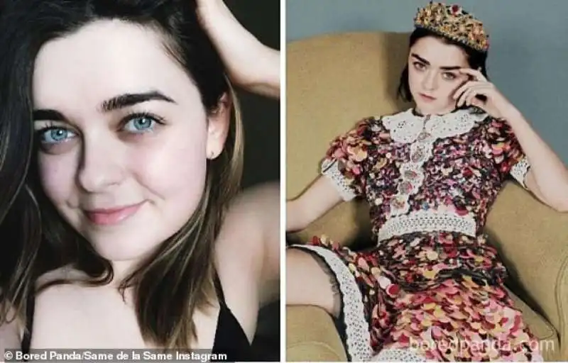 sonja lovdal sosia di maisie williams 