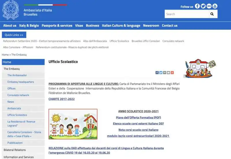 UFFICIO SCOLASTICO AMBASCIATA ITALIANA A BRUXELLES