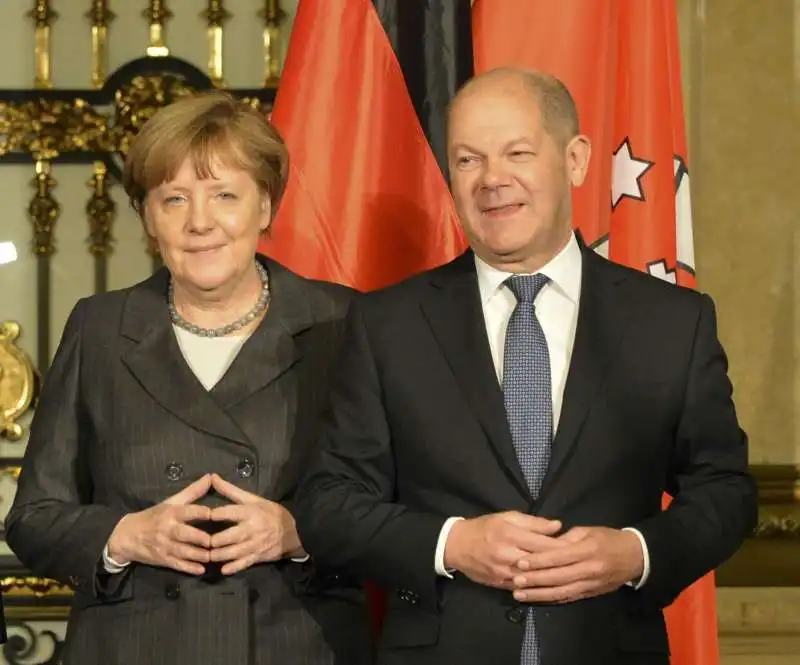 angela merkel olaf scholz