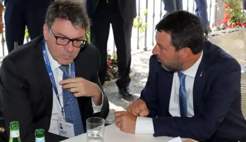 giancarlo giorgetti e matteo salvini