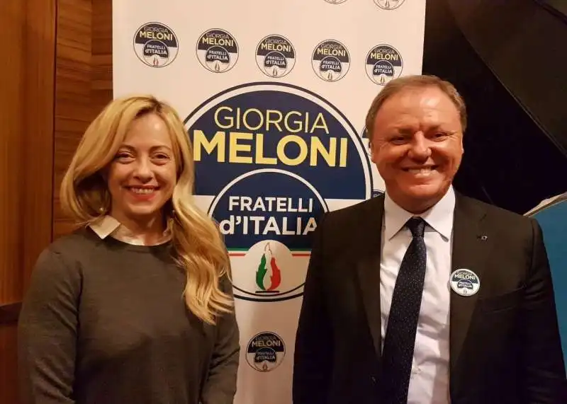 GIORGIA MELONI E SERGIO BERLATO