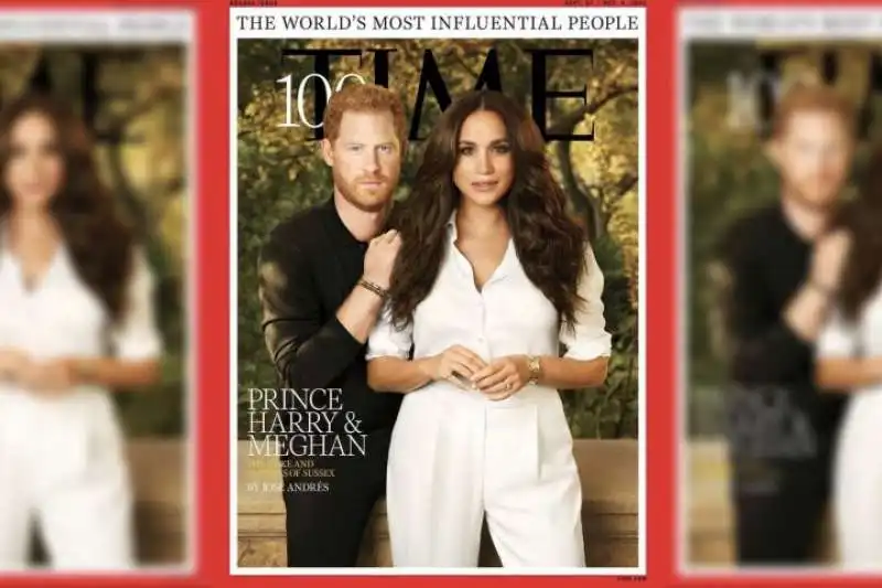 il principe harry e meghan amrkle su time 2