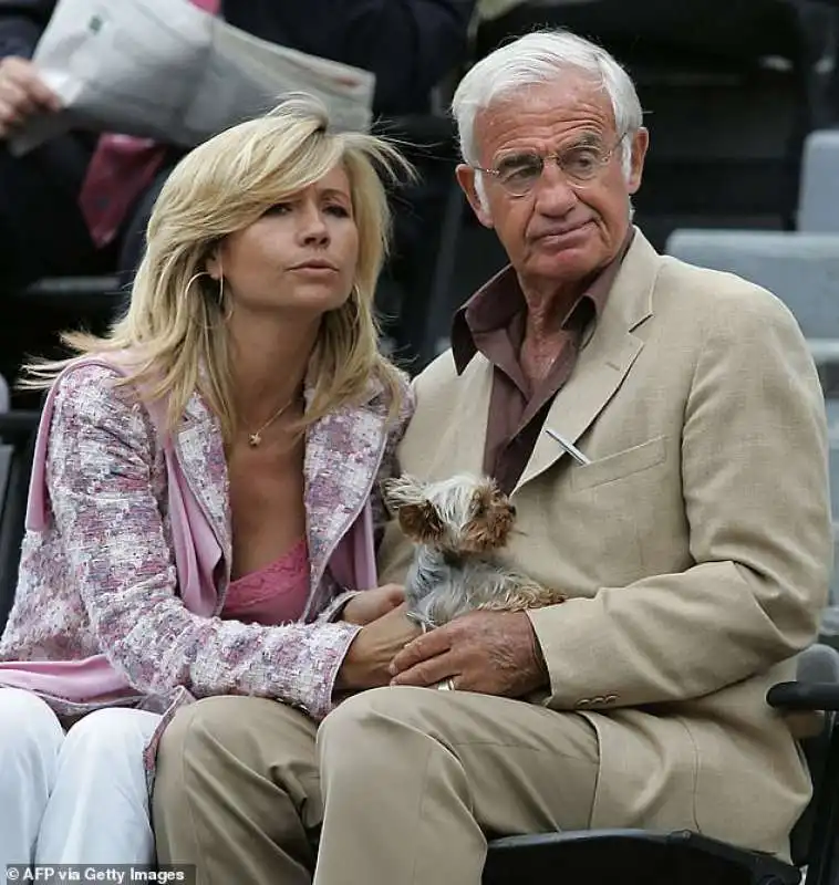 jean paul belmondo con natty tardivel nel 2004