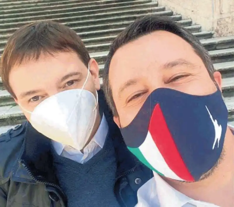 LUCA MORISI E MATTEO SALVINI