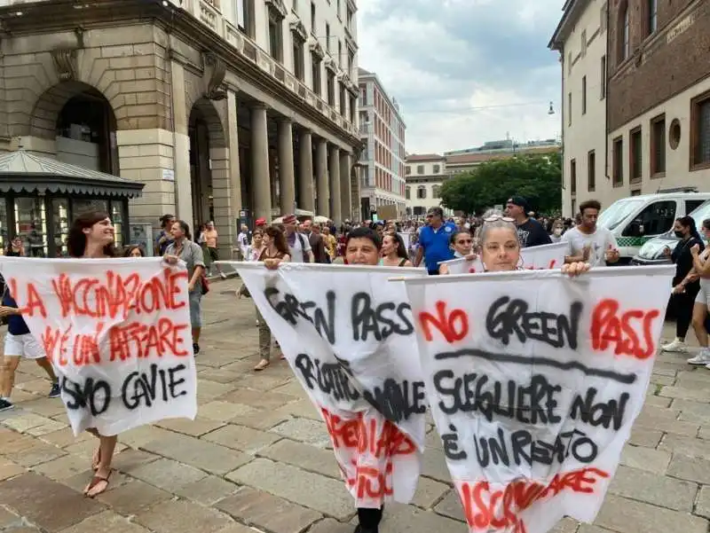 Manifestazione No Green Pass