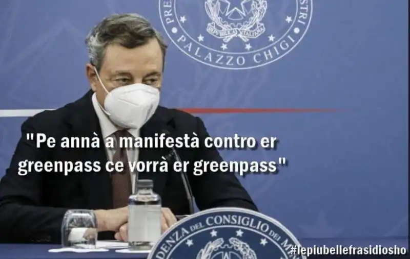 MARIO DRAGHI E IL GREEN PASS BY OSHO