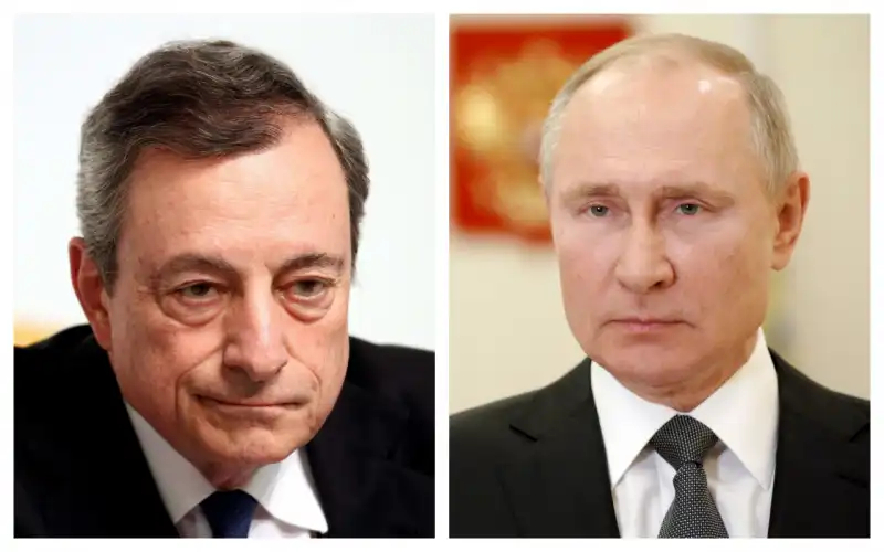 MARIO draghi E VLADIMIR putin