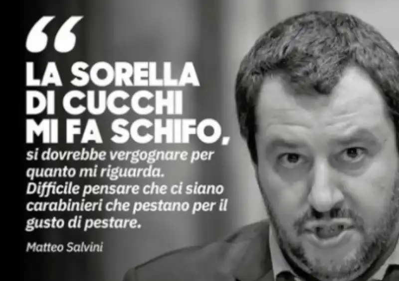 matteo salvini contro ilaria cucchi