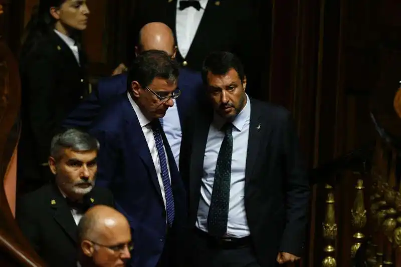 matteo salvini e giancarlo giorgetti 2