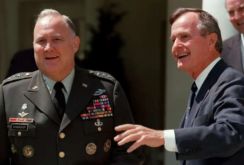 Norman Schwarzkopf e George Bush