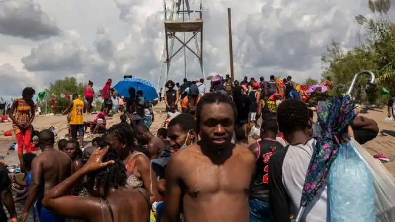 stati uniti   migranti haitiani in texas 