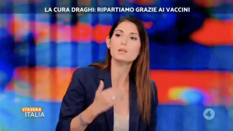 virginia raggi a stasera italia