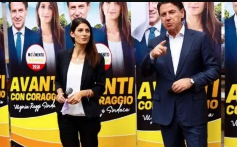 virginia raggi e giuseppe conte 2