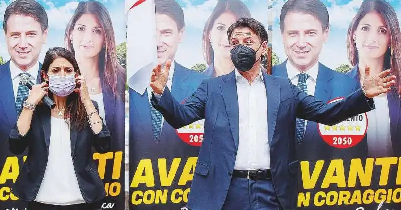 virginia raggi e giuseppe conte 6