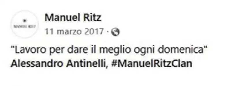 antinelli testimonial di manuel ritz 2017 